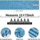 2 Packs 12 x 72 inches Blue Sequin Table Runner, Glitter Runner for Birthday Party Supplies Decorations Wedding Bachelorette Holiday Celebration Bridal Shower Baby Shower