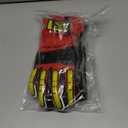 Ansell RINGERS R-279 Thermal Insulated Waterproof Industrial Impact Protection Gloves for Construction, Mining, Size 10, Red & Black (1 Pair)