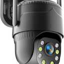 4G LTE Cellular Security Camera for Outdoor No WiFi, Plug-in Powered, Pan-Tilt Rotation, Motion Detection Two-Way Talk, Remote Control,Unlimited Data Built-in SIM Card