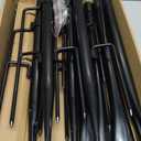 10Ft String Light Poles 4 Pack,Light Poles for Outside Lights,Outdoor with Fence Brackets Hanging Lights,Metal Stand Deck Patio Backyard