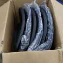 Amazon Basics Sturdy Foldable Plastic Chair, Portable, 350-Pound Capacity, Black, 6-Pack