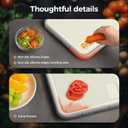 Sumzzz 2-in-1 Stainless Steel Cutting Board, Double-Sided for Raw Meat & Vegetables, Dishwasher Safe, Easy to Clean, Non-Slip Large Chopping Board with Juice Groove, Ideal for Home Kitchen (1611)