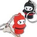 Black and Red Ninja Keychains 