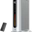 Dreo Oil Filled Radiator Heater, 1500W Radiant Heater with Remote Control, Digital Thermostat, 4 Modes, 24h Timer, 10 Safety Protections, Child Lock, Space Heaters for Indoor Use Large Room Bedroom