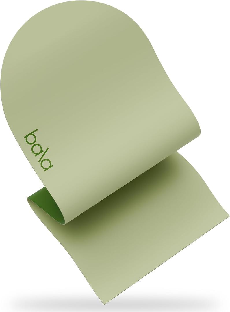 The Bala Yoga Mat, Non-Slip Travel Yoga Mat for Home Gym
Cushioned Pilates Mat for Exercise, Stretching, Core Training, Aerobics, HIIT & Fitness - Indoor & Outdoor Workout Mat (5MM)