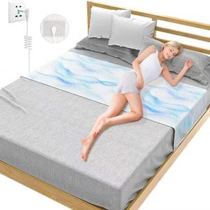 Grounding Sheets for Bed, 92% Organic Cotton + 8% Pure Silver Fiber,Enjoy The Grounding Effect Indoors, for Better Sleep, Pain and Stress Relief, Grounding Mat Set Comes with Grounding Cord