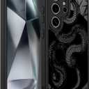 SEXYMOM Magnetic for Samsung Galaxy S24 Ultra Case - Wireless Charging Compatible,Cute Floral Design for Women and Girls,Slim Fit Translucent Matte Phone Case - King Cobra