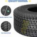 GICOOL (2 Pack) 15x6.00-6 Lawn Mower Tubeless Tire, 15x6-6 Garden Tractor Lawnmower Tire, 4 Ply, Turf S Pattern
