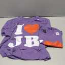 I Love JB Heart Gift T-Shirt, L, 2PACK