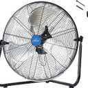 iLIVING 20 Inch Heavy Duty Floor & Wall Mount Fan - 5500 CFM High Velocity, 160-Watt, 3-Speed, Industrial Cooling for Garage, Workshop, Office, Home - UL Listed, Black