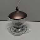 Metal Roof Bird Feeder - Chew Proof for Outdoor Hanging Wild Bird Seeds. Bronze (1.7lb:Bronze)