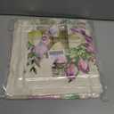 JOJOGOGO Easter Bunny Throw Pillow Covers 18x18 Set of 4 Hello Spring Outdoor Pillow Covers for Farmhouse Easter Rabbit Eggs Home Decor