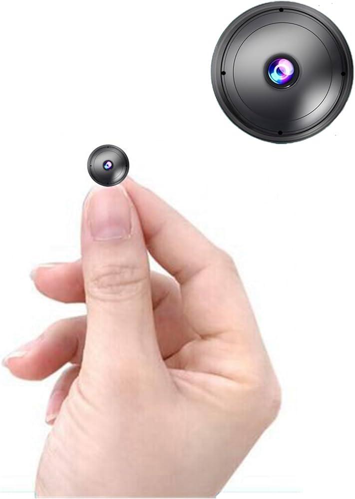 Only 0.9 inch Hidden Camera with Audio/ Video Mini Small Spy Cameras Home Indoor Use Night Vision Motion Detection Baby Monitor Wireless Outdoor Nanny espias ocultas WiFi Security Secret (Ultra mini)