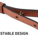 Bag Genuine Leather Chain Shoulder Straps Adjustable,Purse Straps Replacement Crossbody for Handbags(Pink-G)