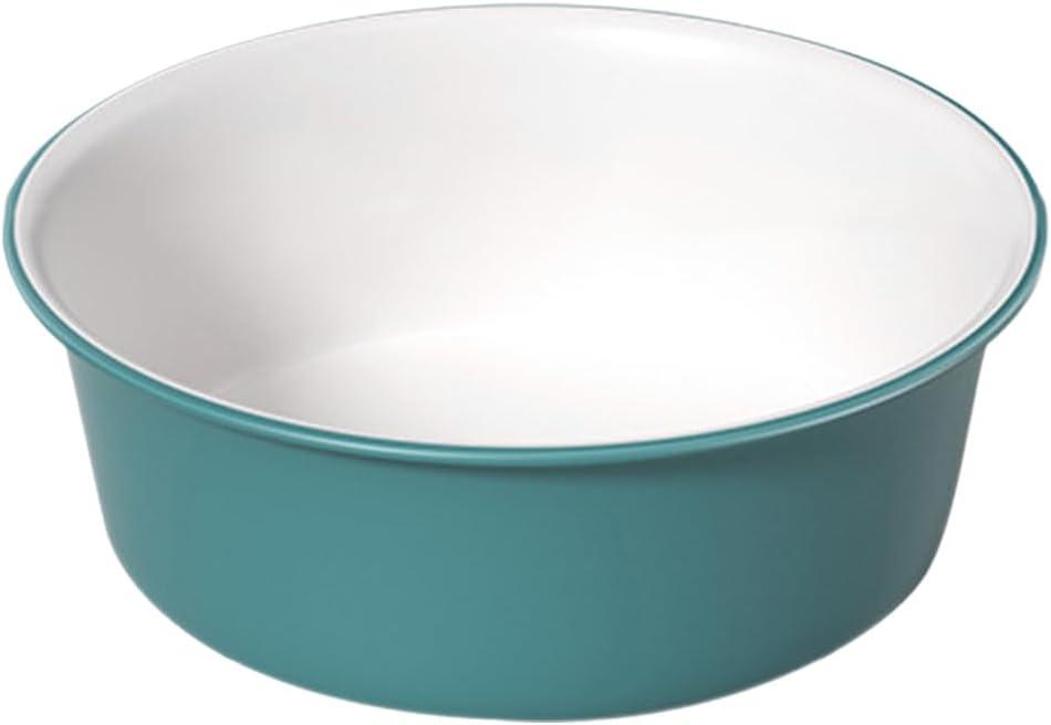 Contrast Color Round Plastic Wash Basin 12.00 Inch Multipurpose Bathroom Basin for Face Cleansing Foot Soaking Elderly Care Salon Use