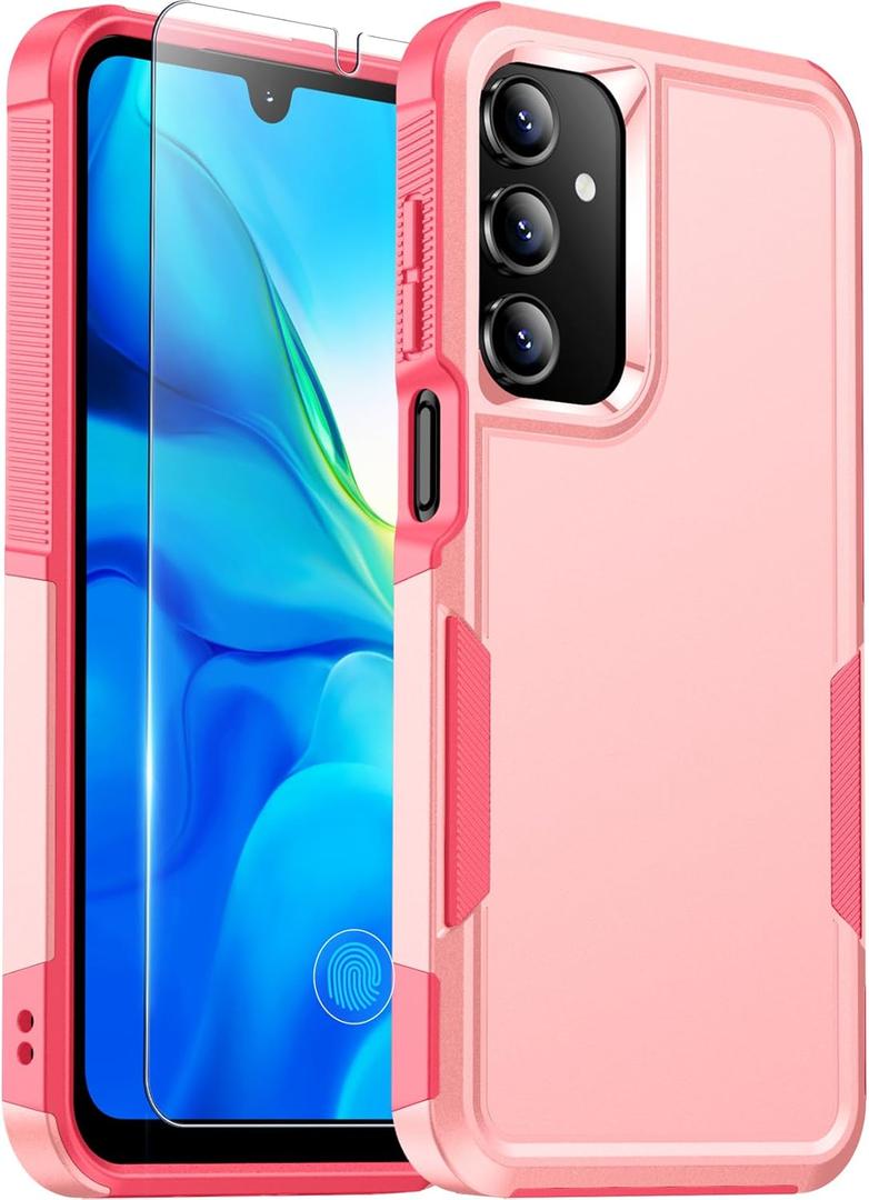 Red2Fire Designed for Samsung Galaxy A16 5G Case, [Military Grade Drop Protection] Non-Slip Heavy Duty Full Body Shockproof Protection Phone Case Galaxy A16 5G Case,Pink