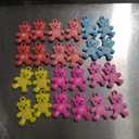 24 Pcs Mixed Bear Plastic Buttons 1 Hole For Parachute