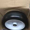 13x5.00-6 Flat Free Lawn Mower Tire and Wheel with 3/4" bearing bore, with 5/8” Extra Bearings & Adjustable Spacers, for Riding Mower, Lawn Tractor, 500 lbs Capacity, 2-Pack