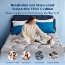 Bedsure Waterproof Mattress Topper Full - Pillow Top Full Mattress Protector with 8-21 Inches Deep Pocket, 800 GSM Extra Thick Bed Pad Fitted, Soft Bed Cover for Home, Bedroom, Hotel - Grey