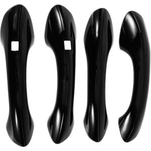 Exterior Door Handle Cover Trim for Hyundai Santa Fe 2019-2023 Door Handle Cover Gloss Black ABS 1 Set