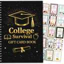 College survival gift card book, College Survival Kit, Graduation College Gift Card Book 2026 open when envelopes fo Graduation college student – Graduation Gifts for High School Survival Gifts Card Booklet Holder Book