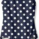Kanu Surf Girls Daisy Beach Sport One Piece Swimsuit (4, Suzie Navy Dot)