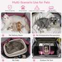 Siedihit Pink Puppy Playpen for Middle Dog Cat, Dog Tent Crates Cage Indoor/Outdoor, Portable Pop Up Dog Kennel with Carrying Bag for Rabbits, (Pink, Medium)