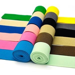 1 Inch Wide Colored Elastic Band for Sewing, Double-Side Knit Elastic Bands for Waistbands, Heavy Stretch Elasticity Elastic for Pants, Skirts & DIY Crafts (12 Color, Total 12 Yards)
