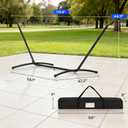 FDW Portable 9FT Hammock Stand, Heavy Duty Hammock Stand, Portable Steel Stand Only for Outdoor Patio or Indoor with Carrying Case (No Hammock)