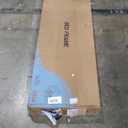 VECELO Queen Size Bed Frame with Upholstered Headboard, Velvet Platform Bedframe Mattress Foundation, Strong Wood Slat Support, No Box Spring Needed,White