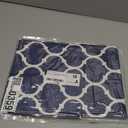 Smiry Rectangle Picnic Table Cover, Waterproof Elastic Fitted Camping Tablecloths for 6 Foot Tables, Wipeable Flannel Backed Vinyl Tablecloth Protector for Indoor, Outdoor (Navy, 30x72 Inches)