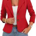 ELLEVEN Stretch Knit Blazers for Women Business Casual
Lightweight Slim Fit Open Front Jackets, Long Sleeve Business Casual Outfits for Women, Work Office Suit with Pockets XS