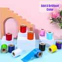 393.6 Ft Bulletin Board Borders Colorful Scalloped Border Trim Roll, 12 Rolls Colorful Classroom Borders Die Cut Classroom Border Decorations for School Classrooms Office Chalkboard Wall Desk Decor