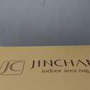 jinchan Area Rug 8x10 Floral Brick Red Rug Distressed Thin Vintage Retro Indoor Non Slip Carpet Kitchen Living Room Bedroom Dining Room (8'x10', Vintage Brick Red)