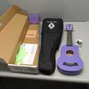 Soprano Ukulele Beginner Pack, 21 Inch Basswood kids Ukuleles Starter Kit with Gig Bag Spare Strings Tuner and Picks. (purple)