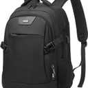 DUSLANG Anti-Theft Laptop Backpack, Black, 15.6-14-13 Inch Laptop Sleeve, USB Charging Port