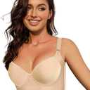 YJSPBL Bra for Back Fat Push Up Bra Honeylove Bra Everyday Bras Underwire Bras for Women（Beige,46C
