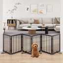 Freestanding Pet Gate 55-110" Extre Wide, Foldable Dog Gate for the Doorways House, Pet Gates for Dogs, Doogie Puppy Fence Gate