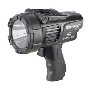 Streamlight 44911 WayPoint 400 Rechargeable 1400-Lumen Long Range Pistol-Grip Spotlight with 120V AC Charger and Polymer Holder/Mount, Black