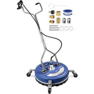 Pressure Washer Surface Cleaner 20'', 4500PSI Power Washer Surface Cleaner Attachment with Wheels, Pressure Washer Accessory for Driveway Sidewalk Curb Deck Patio Cleaning, 3/8'' Quick-Connect (Serenity)