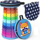 Alevmoom Folding Stool, Adjustable, Portable, Lightweight, Safety and Stability, Multi-Application (Puppy)