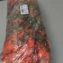 Lnoicy Artificial Fall Mums 12 Bundles Eucalyptus Fake Flowers for Planter,Fake Morning Glory for Halloween Home/Porch/Garden Decoration (Fall Orange)