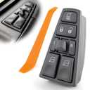 Turvysen Power Window Switch Driver Side Compatible with Volvo VAH 2011-2015, VHD 2004-2015, VT 2004-2014, VNL 2004-2017, Window Control Switch Replaces 20752918 21354601 21277587 21543897