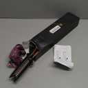 Annlary Hair Straightener 1 Inch Flat Iron and Curler 2 in 1 Titanium Ceramic Ionic Dual Voltage Straightener with Heat-Resistant Silicone, for Less Frizz, Shinier & Smoother (Black/Rose Gold)