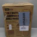 Belgian Waffle Maker with Removable Plates, Waflera Electrica, Large Waffle Iron, 3 in 1 Panini Grill Press Breakfast Sandwich Maker, Electric Griddle, Grilled Cheese Maker, Breakfast Station