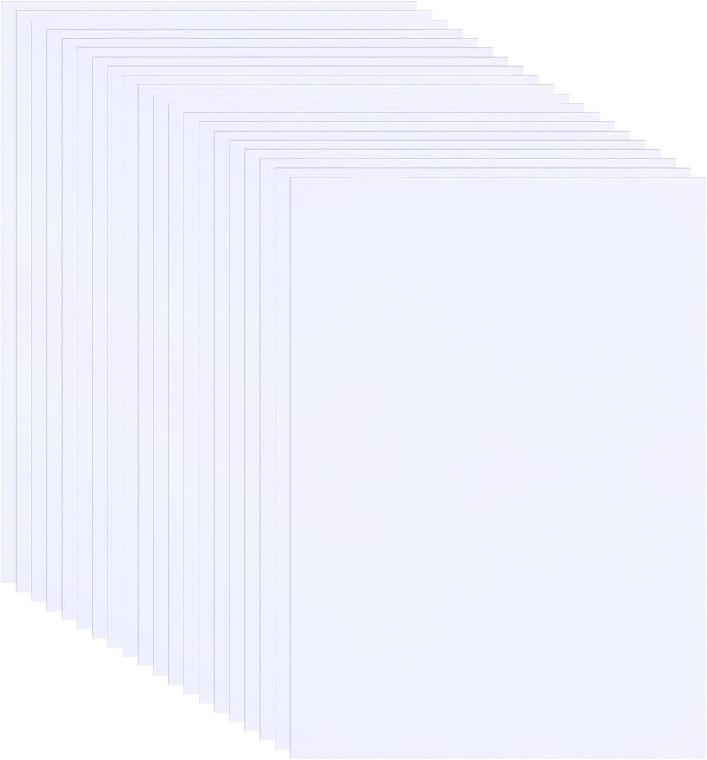 100 Sheets White Shimmer Cardstock Paper 8.5" x 11" Thick Cardstock Certificate Copy Paper 80lb Pearlescent Card Stock Printer Papers for Invitations, Certificates, Crafts, DIY Cards Making