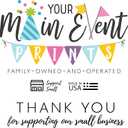 Your Main Event Prints Little Man Boy Baby Shower Thank You Cards - Bow Tie and Mustaches - 20 Count Including Envelopes