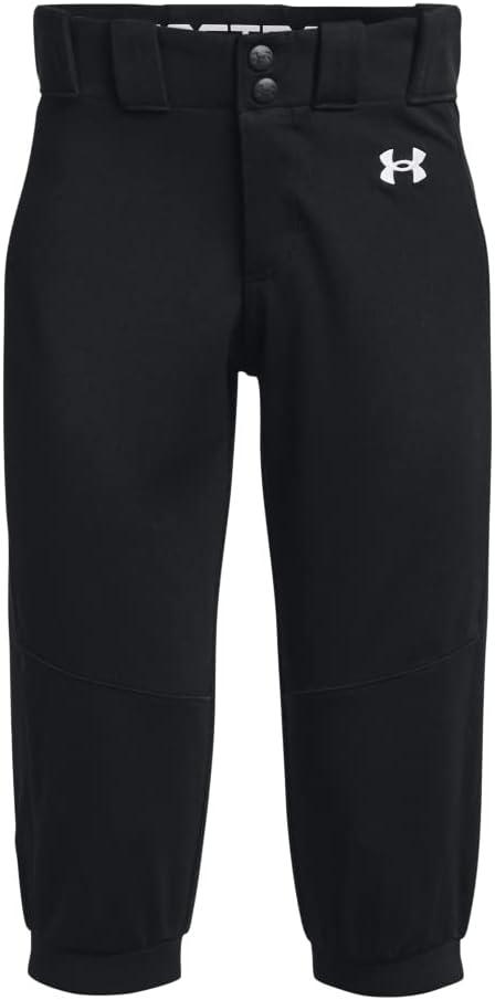 Under Armour Girls' Utility Softball Pants 22, Size 7, Black