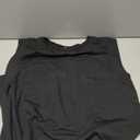 WIHOLL Cap Sleeve Tops for Women Summer Top Basic Tee Shirts Business Casual Tank Loose Fit 2026 Fashion (Black, L)