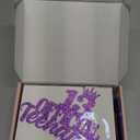 13th Birthday Decorations for Girls Purple with 13th Birthday Sash and Crown, Cake Topper and Candles, Number Balloons, 13 Year Old Gifts for Girls